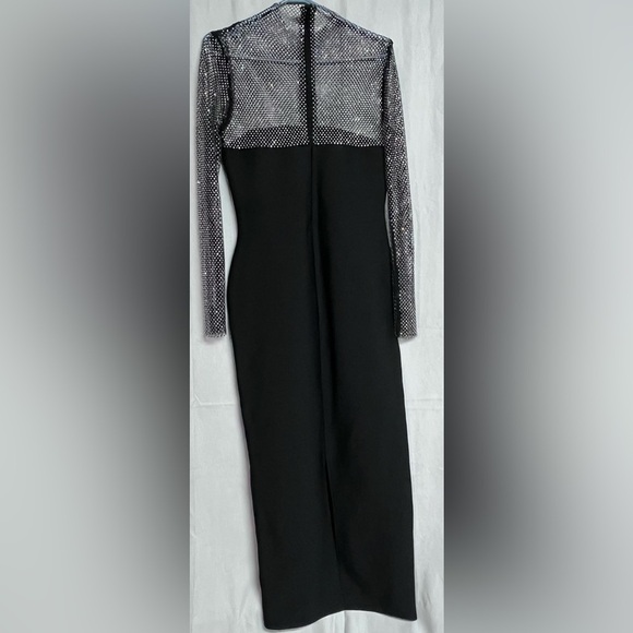 Emmi Long Sleeve Bandage Midi Dress Black Size Medium NWOT - Picture 8 of 8